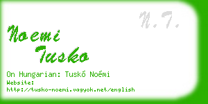 noemi tusko business card